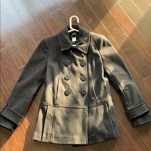 Peplum Pea coat wool
